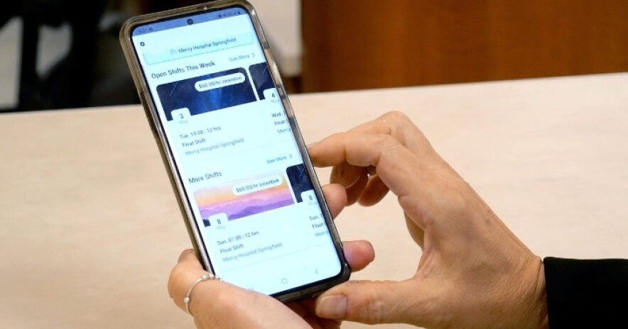 smartphone application at Mercy medical system in St. Louis, MO