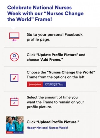 Facebook Frame Instructions graphic logo