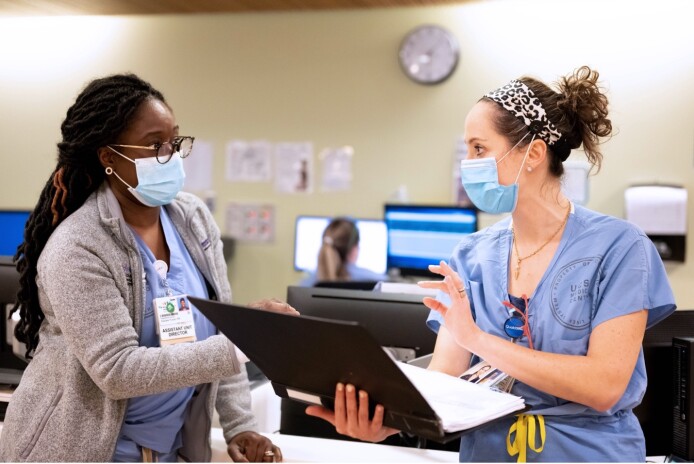 two nurses at USCF Health