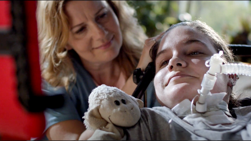 A woman providing care to another woman